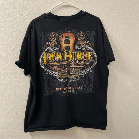 Gildan Other - Bike week iron horse saloon t shirt black xl
